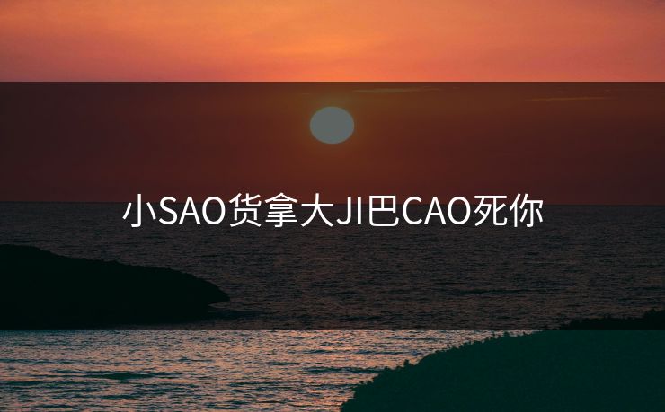 小SAO货拿大JI巴CAO死你