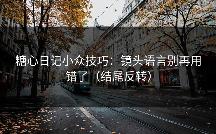 糖心日记小众技巧：镜头语言别再用错了（结尾反转）